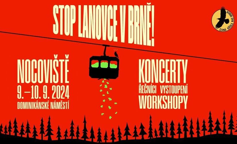 Pozvánka na akci „Nocoviště: Stop lanovce v&nbsp;Brně“